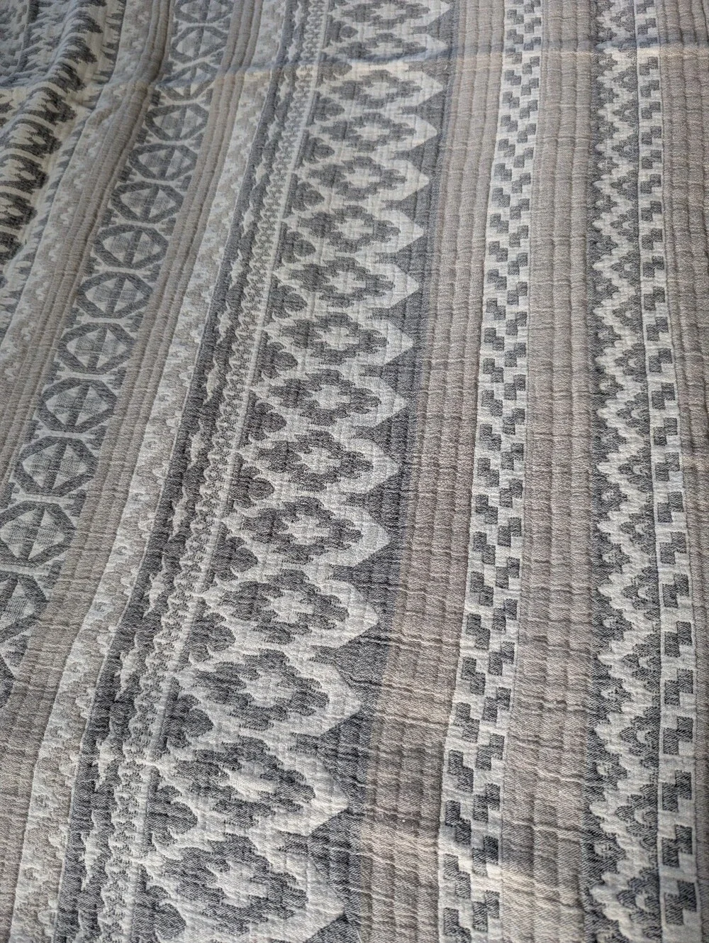 Stunning Pottery Barn Faire Isle Duvet And Pillow Shams Knitted Bedding Set